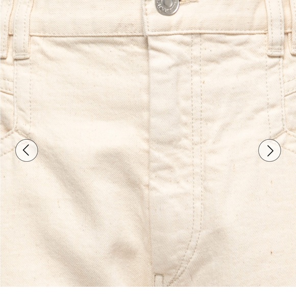 Isabel Marant Cream Denim Frayed Hem size 38 - Picture 13 of 14